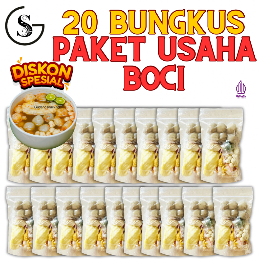 Jual 20 Bungkus Baso Aci Ori Paket Usaha Makanan Instan Kaldu Pedas