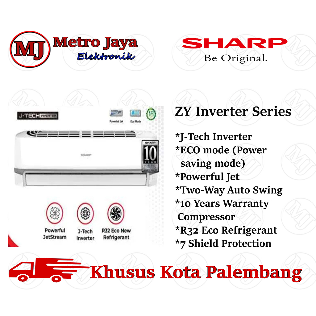 Jual AC Sharp 1.5 PK Inverter AHX 13 ZY Inverter Made in Thailand ...