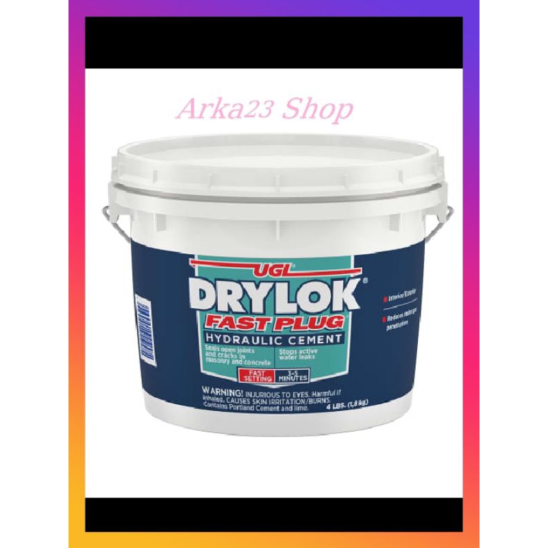 Jual Drylok Fast Plug Hydraulic Cement Pelapis Anti Bocor Shopee