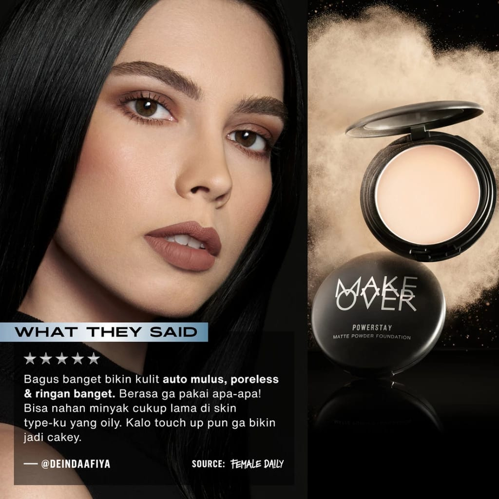 Jual Make Over Powerstay Matte Powder Foundation 12 G [BEDAK PADAT UNTUK KULIT NORMALBERMINYAK