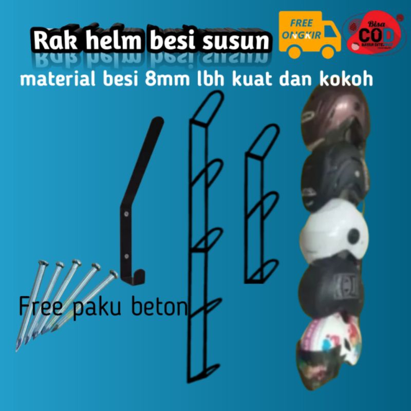 Jual rak gantungan helm cantelan cantolan helem dinding estetik ...