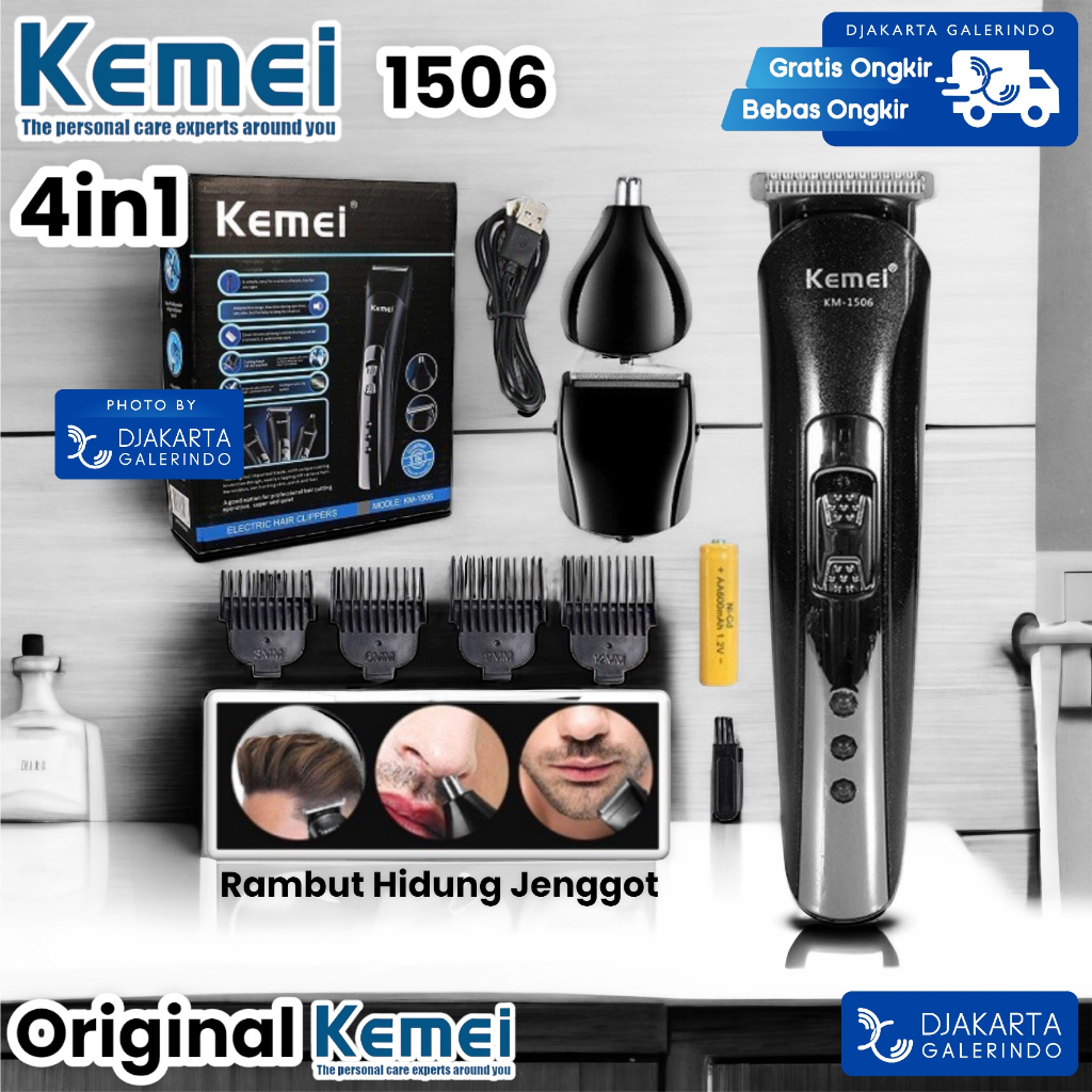 Jual Original Kemei 809a Alat Cukur Rambut Kemei Km 809a Mesin Cukur Cordless Hair Clipper 