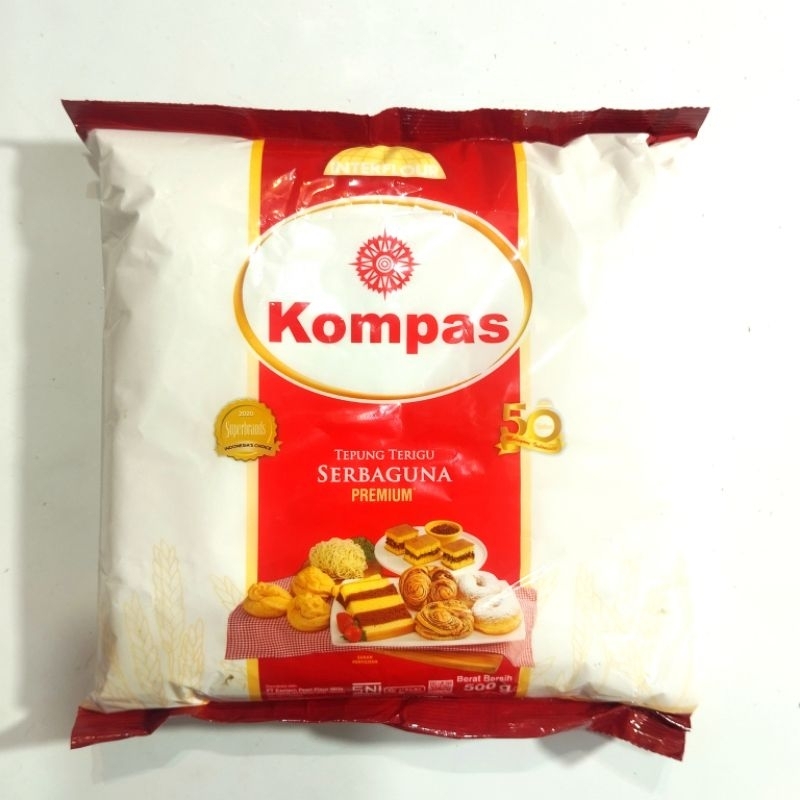 Jual Kompas Tepung Terigu Serbaguna Premium 500 Gr | Shopee Indonesia