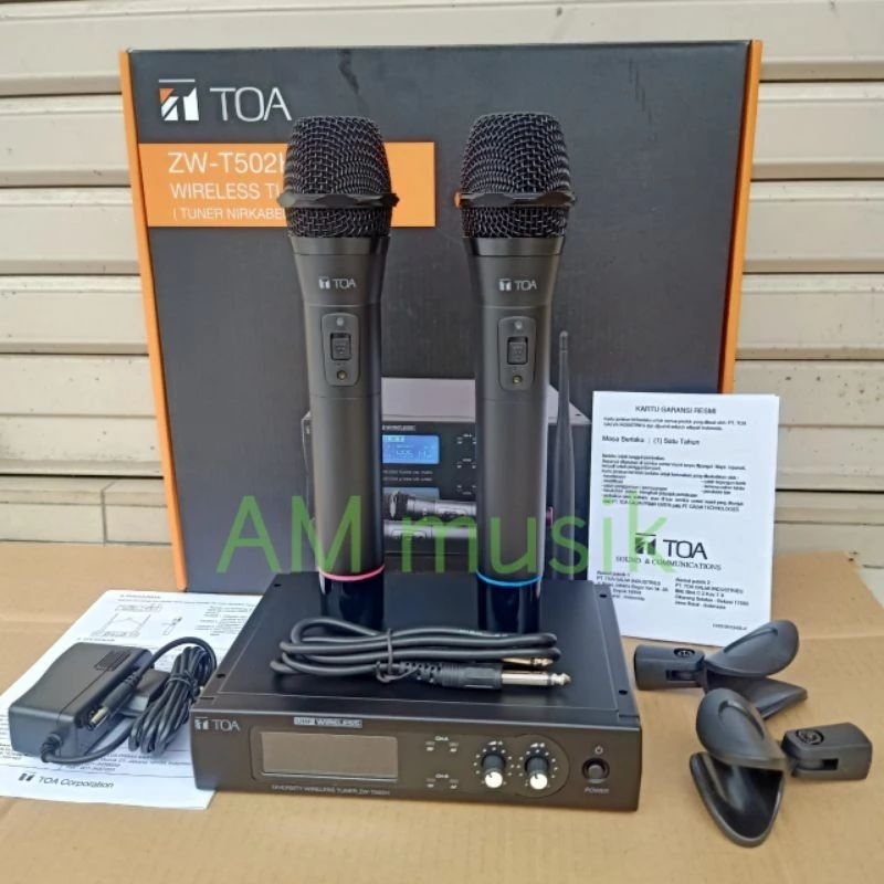 Jual Mic Wireless Toa ZW T502H 2ch Handheld Original Shopee