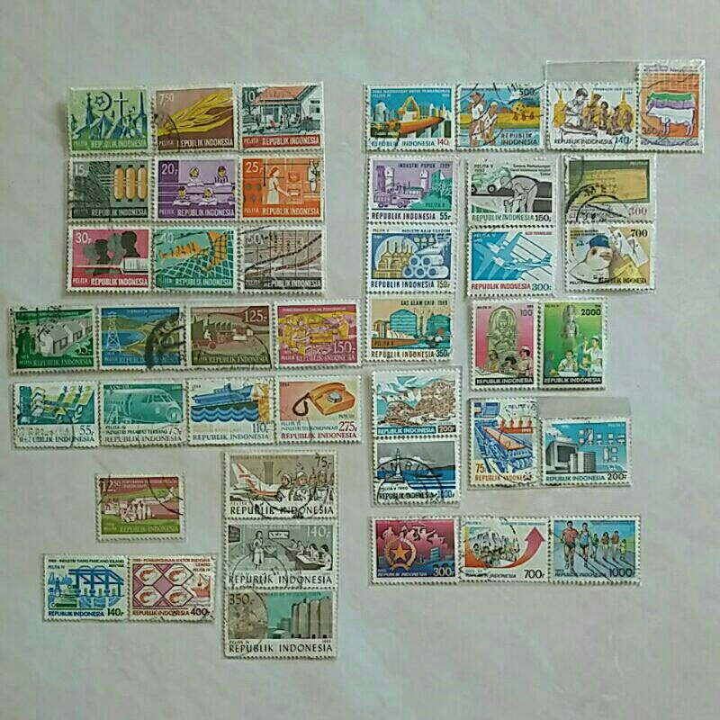 Jual Ab Perangko Indonesia 1969 1995 Pelita I Vi Set 43 Pcs Used Shopee Indonesia 8960