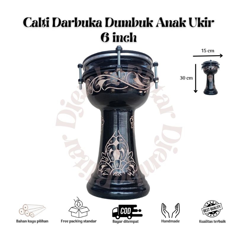 Jual Calti 6 inch 30 cm Mika Darbuka Dumbuk Anak Mainan Anak Alat Musik
