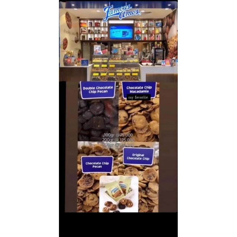 Jual Famous Amos Shopee Indonesia   Id 11134207 7r98q Lm72p12c88x08e