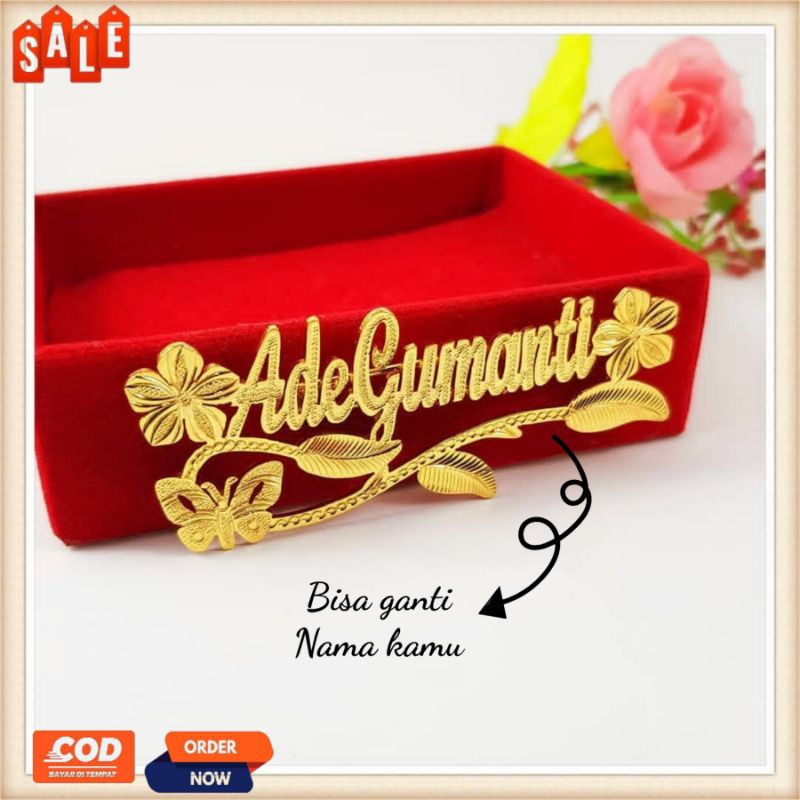 Jual Bros Nama Custom Ranting Dau Kupu | Shopee Indonesia