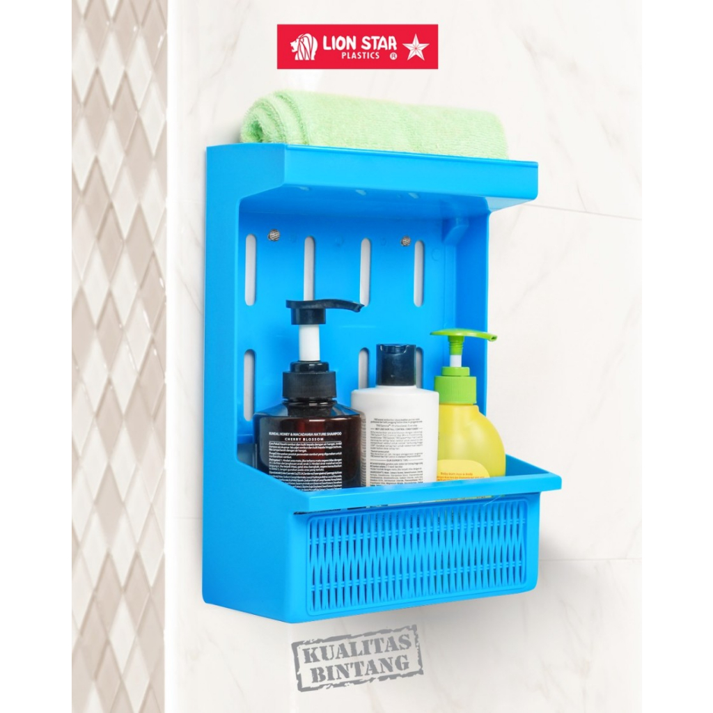 Jual Lion Star TS-15 Caddy Stand Rak Sabun Kamar Mandi Gantung Plastik ...