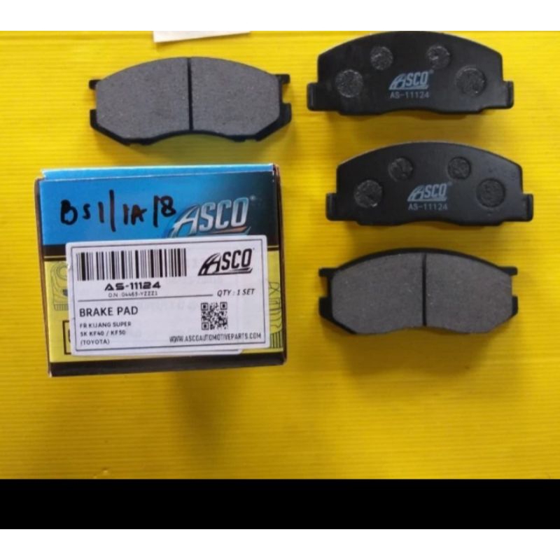 Jual Brake Pad Kampas Rem Depan Kijang Super Kijang Kapsul Cc Asli Asco Shopee Indonesia