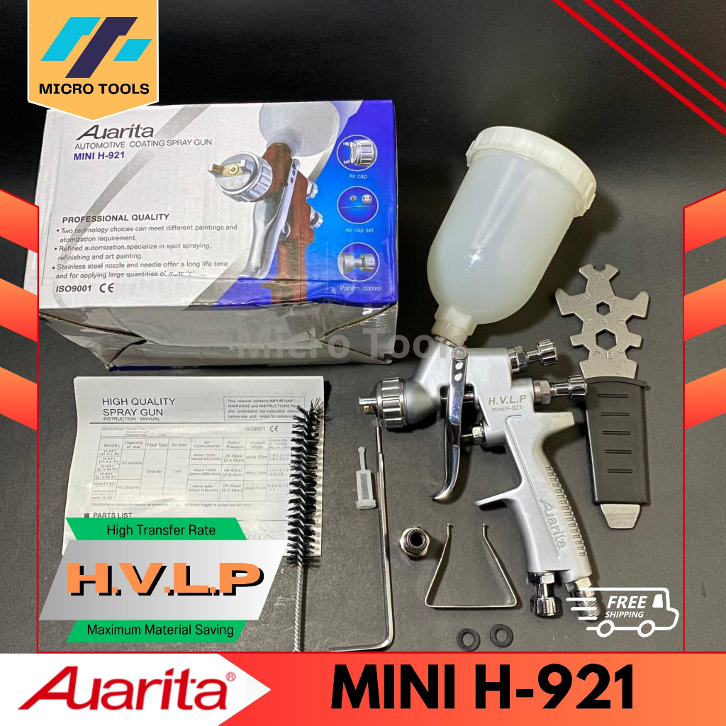 Jual Auarita MINI H-921 HVLP - Semprotan Cat Mobil dengan Nozzle 1.2mm ...
