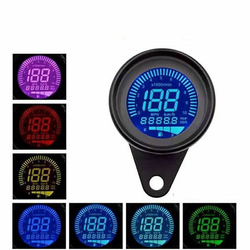 Jual Speedometer DIGITAL komplitampere bensinODOmetertachometer RPM