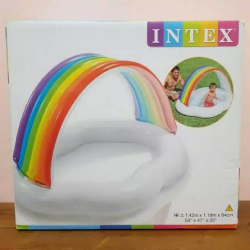 Jual INTEX Kolam Renang Anak Kanopi/Rainbow Cloud Baby Sunshade Canopy ...