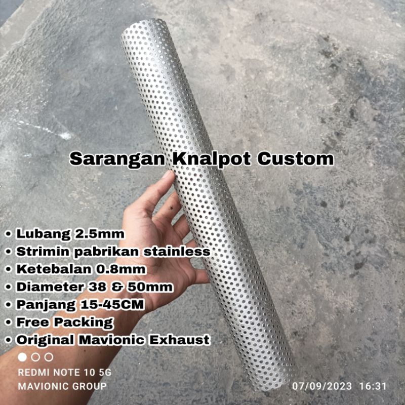 Jual Sarangan Saringan Knalpot Racing Custom Ukuran Mm Original Mavionic Shopee Indonesia