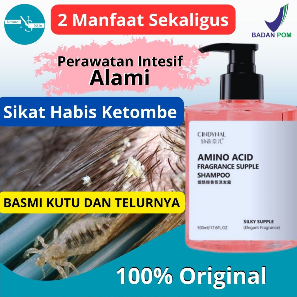 Jual BPOM Cindynal Shampoo Anti Ketombe Dan Kutu Menjaga Kulit Kepala