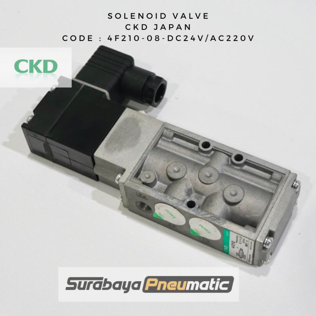 Jual CKD Japan - 4F210-08-DC24V (Drat1/4