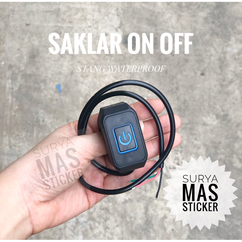 Jual saklar on off stang menyala waterproof tombol nyala light switch ...