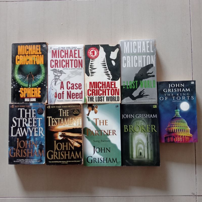 Jual Novel Terjemahan / Novel Fantasi / Novel Fiksi John Grisham ...