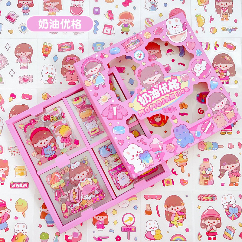 Jual Stiker MOMO NEW 100 lembar Lucu Sticker Model BARU Grosir Murah ...