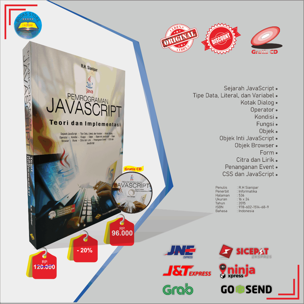 Jual Buku Pemrograman JavaScript Teori dan Implementasi | Shopee Indonesia