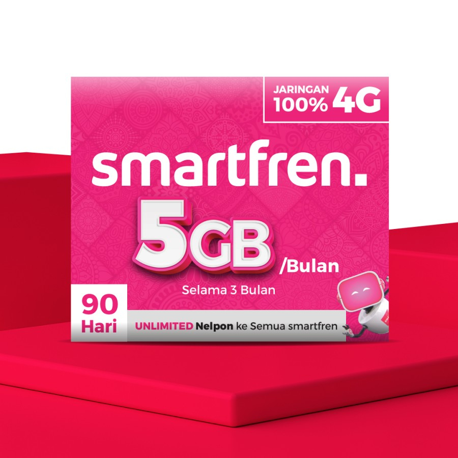 Jual Kartu Perdana Smartfren Longlife 5GB 90HARI | Shopee Indonesia