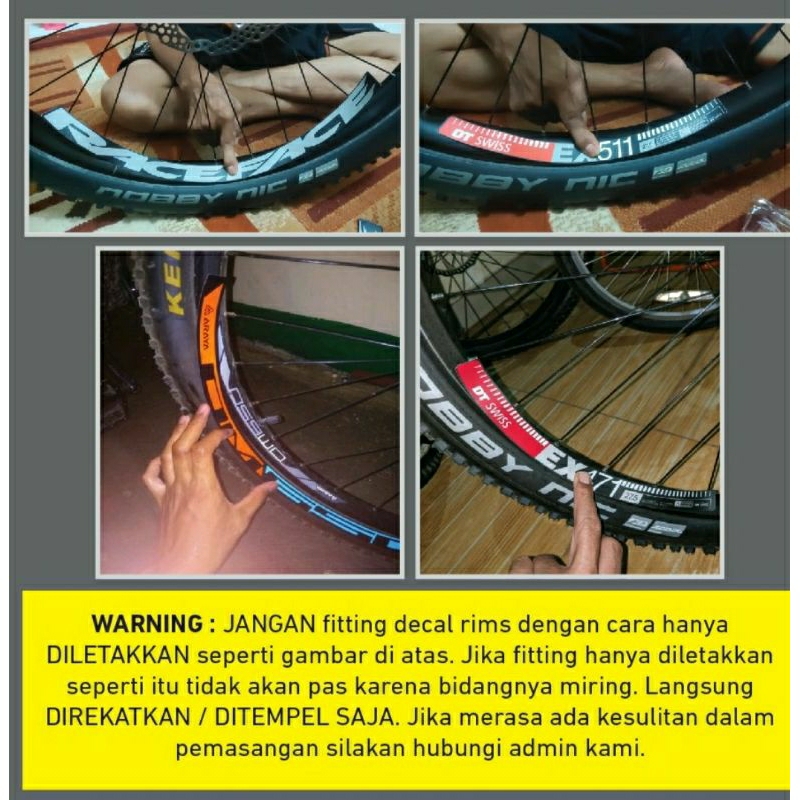 Jual Decal Stiker Rims HUNT Four Season Gravel Disc | Shopee Indonesia
