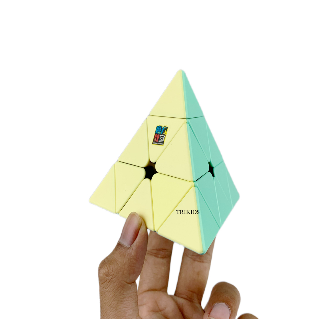Jual Rubik Pyraminx Stickerless Macaron Pink Moyu - Rubik Piramida ...