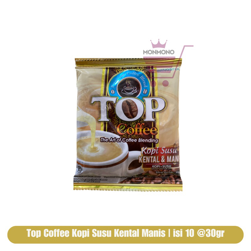 Jual Top Coffee Susu Kental Manis Renceng Isi 10 30gr Top Kopi Skm Top Kopi Renceng Top 