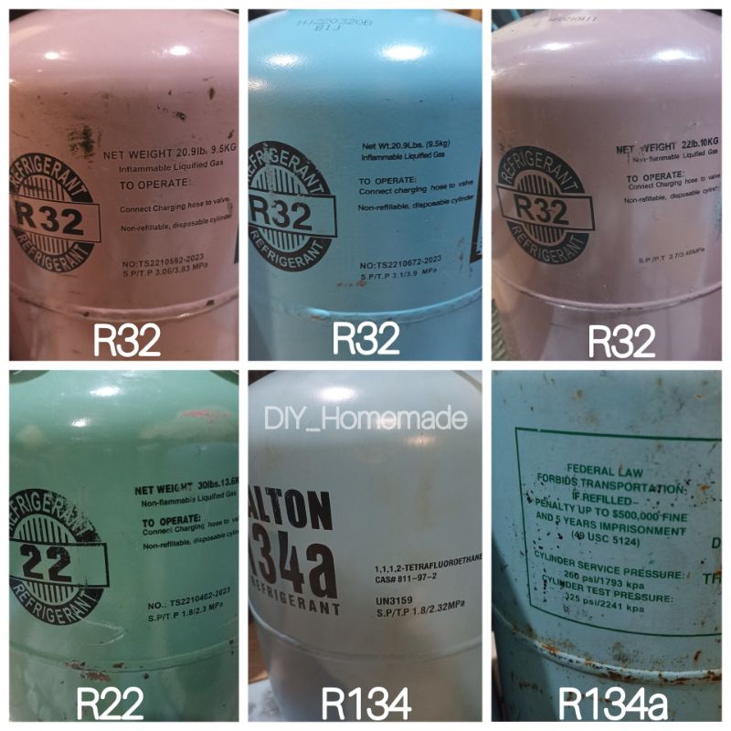Jual [002] Tabung Tangki Freon Kosong R32, R404, dan R410A Bekas untuk ...