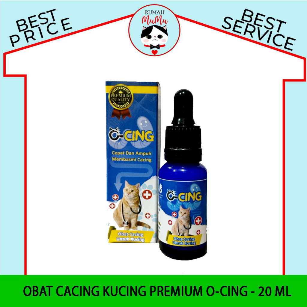 Jual OBAT CACING KUCING TETES O CING 20 ML | Shopee Indonesia