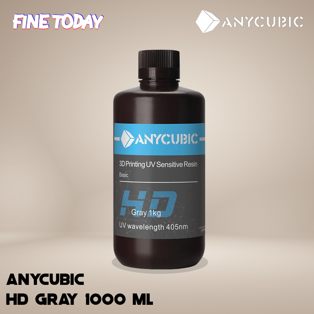 Jual Anycubic 3D Printer Resin Basic HD Gray 1 KG High Definition Resin ...