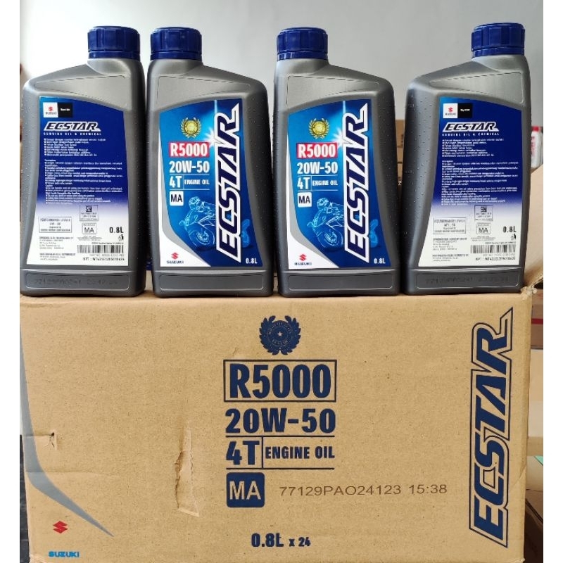 Jual Oli ECSTAR R5000 Suzuki 0.8L (1dus) | Shopee Indonesia