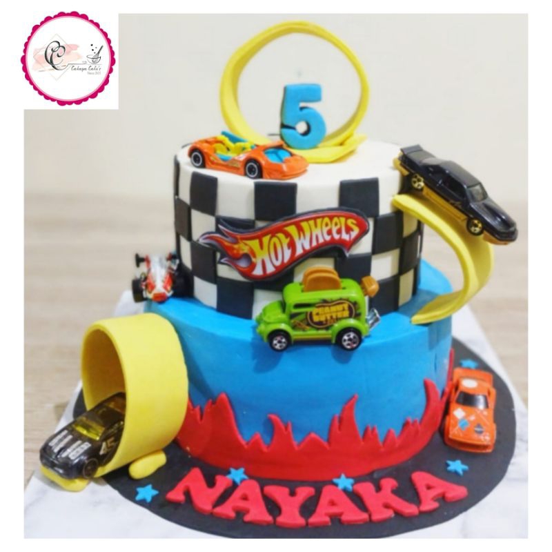 Jual Hotwheels Cake / Kue Ulang Tahun Mobil Hotwheels / Kue Ultah mobil