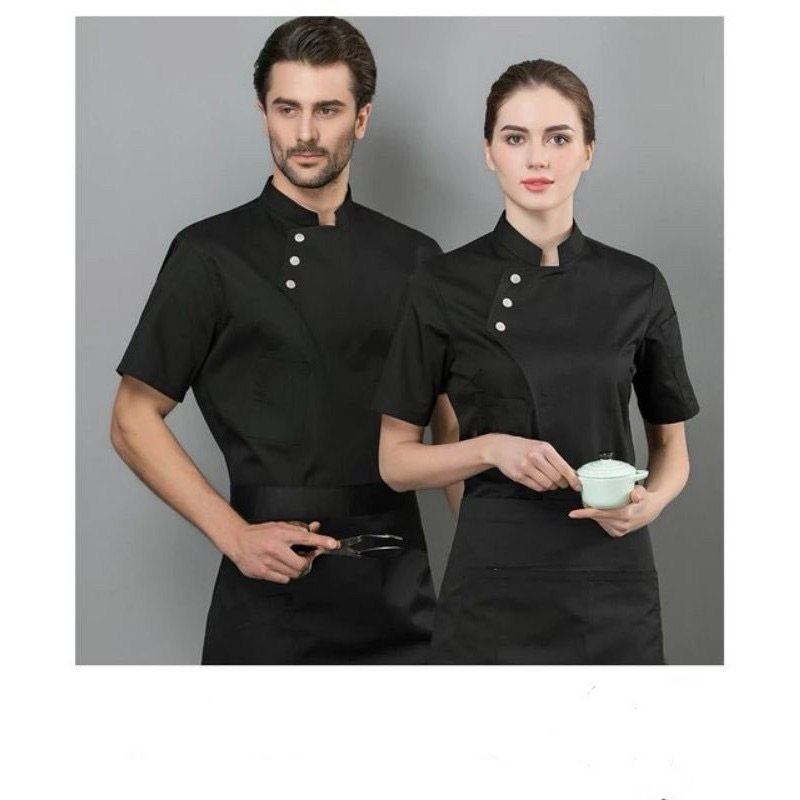 Jual BAJU KOKI KEMEJA CHEF (kode K.m) | Shopee Indonesia