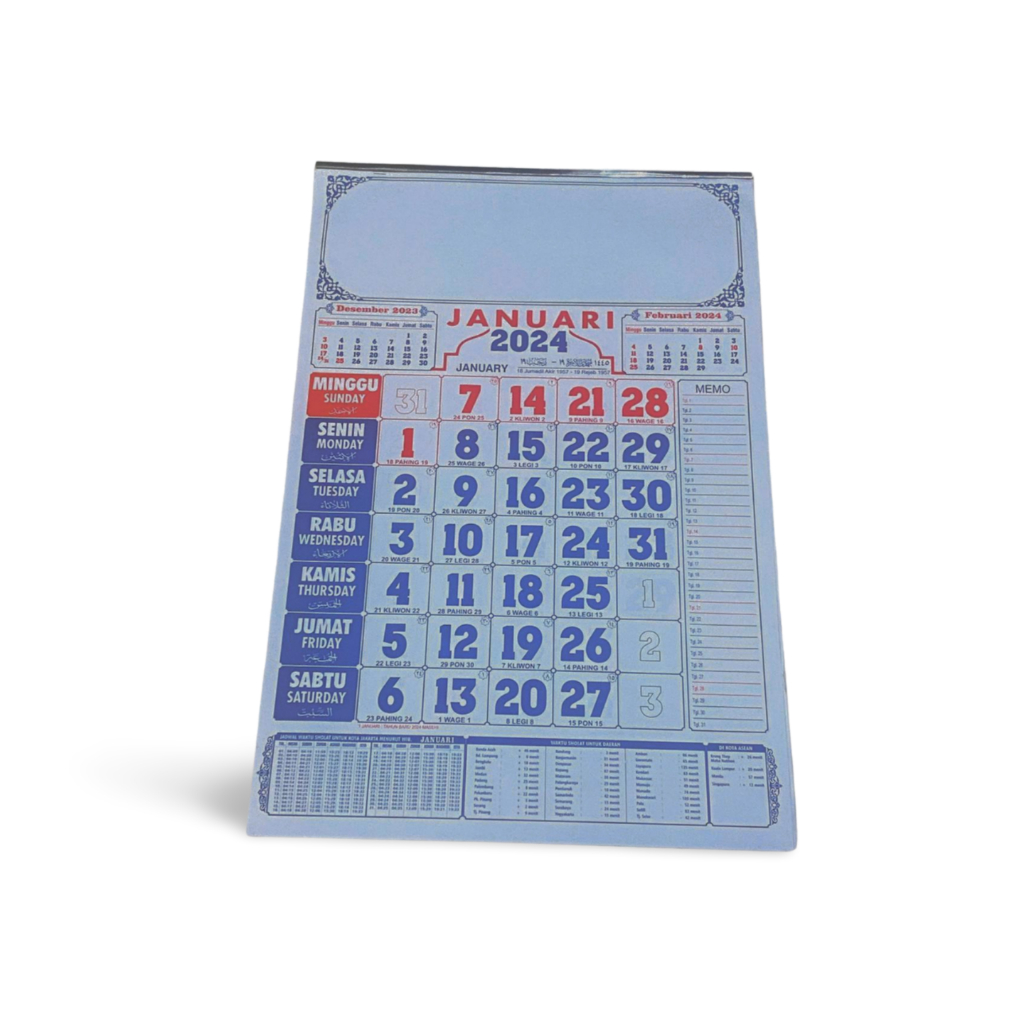 Jual Keikei Store - Kalender Bulanan Dinding tahun 2024 | Shopee Indonesia