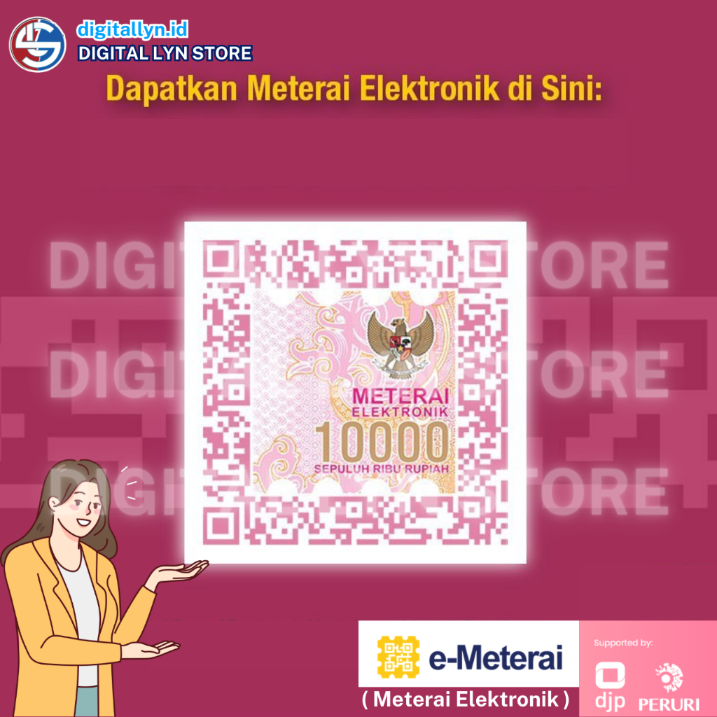 Jual Meterai Elektronik / Meterai Digital / eMeterai / e-Meterai ...