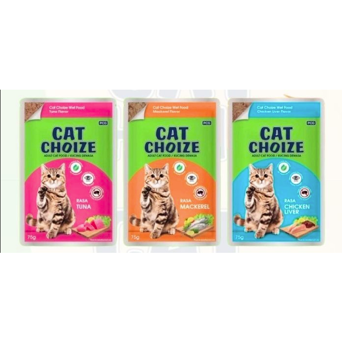 Jual Cat Choize Pouch Adult Tuna Shopee Indonesia