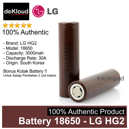 Jual Authentic Battery Lg Hg Mah Original Batere Batre Baterai Senter Led Swat