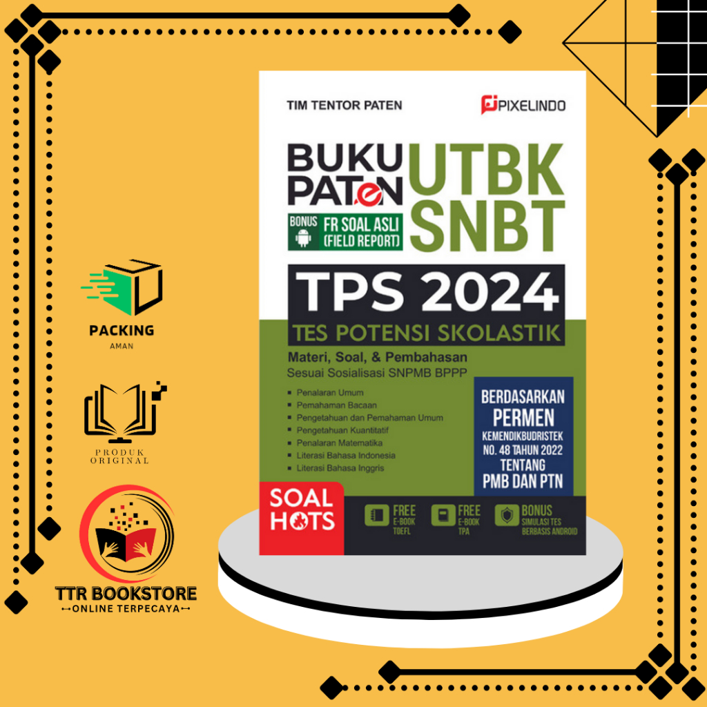 Jual Buku Snbt 2024 Buku Paten Utbk Snbt Tps 2024 Shopee Indonesia