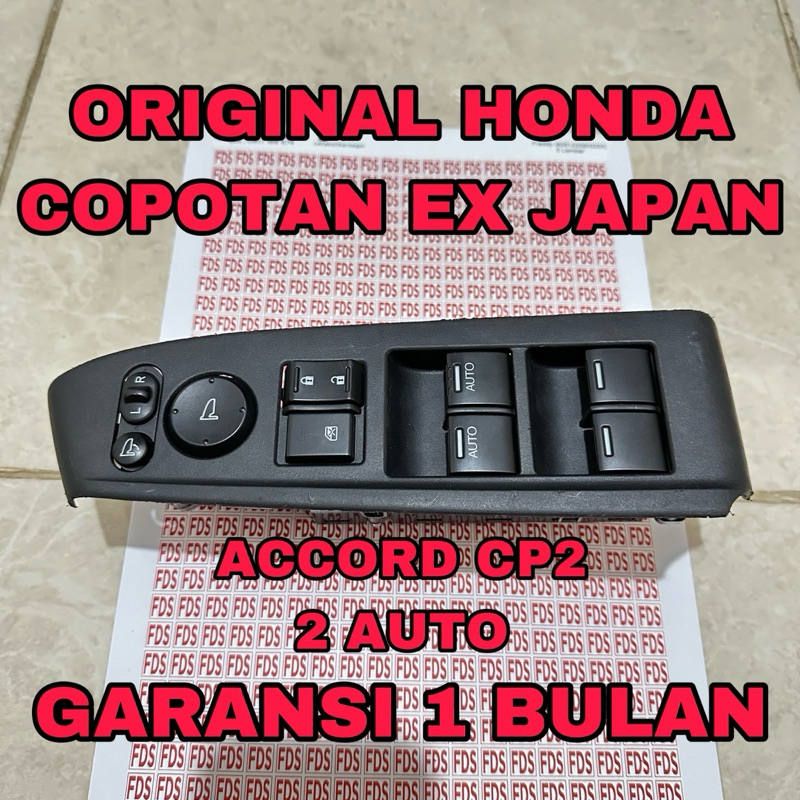 Jual Saklar Power Window Kanan Pusat Supir Depan Honda Accord Cp Kaca Shopee Indonesia