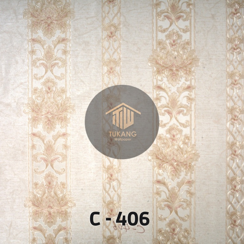 Jual WALLPAPER DINDING VINYL [ 3D PREMIUM ] KLASIK LUXURY BERTEKSTUR