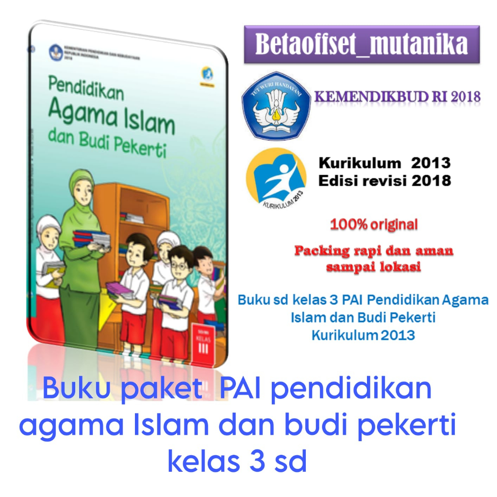 Jual Buku Paket Sd Pai Kelas 3 Pendidikan Agama Islam Dan Budi Pekerti ...