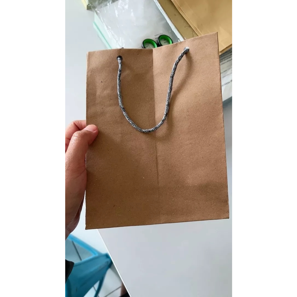 Jual Tas Kertas Coklat / Tas Souvenir / Paper Bag bisa tambah logo atau ...