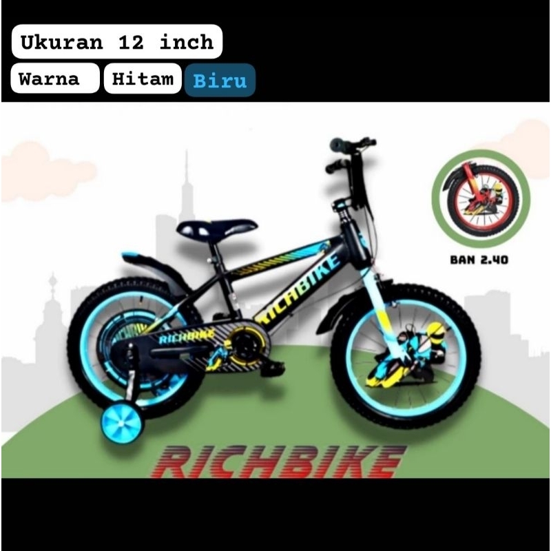 Jual Sepeda BMX RICHBIIKE RB 606 - 12 inch | Shopee Indonesia