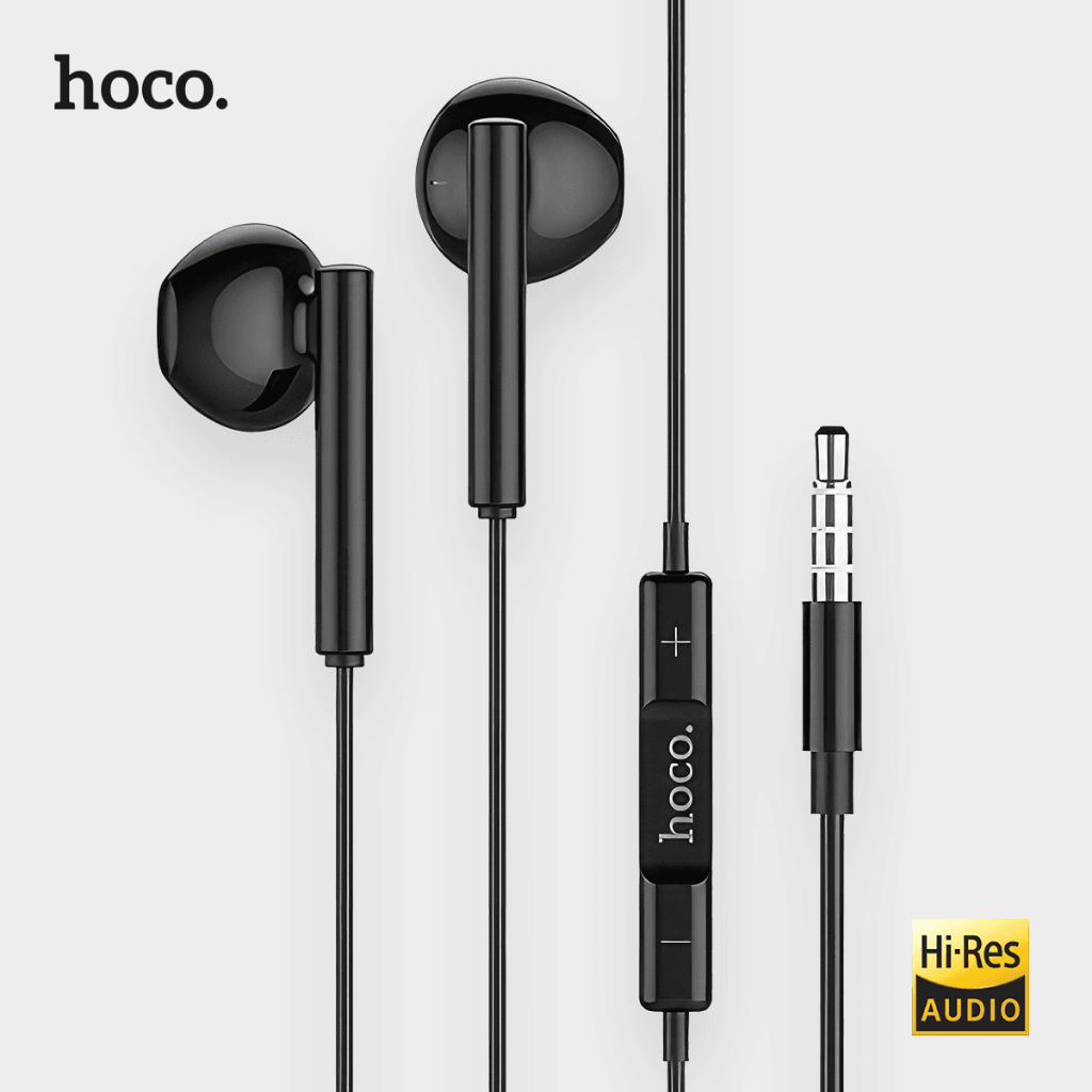 Jual HOCO Earphone Headset Handsfree Jack 3.5mm Built-in Microphone M64 ...