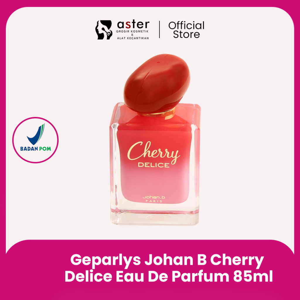 Jual Aster Kosmetik Geparlys Johan B Cherry Delice Eau De Parfum 85ml Shopee Indonesia