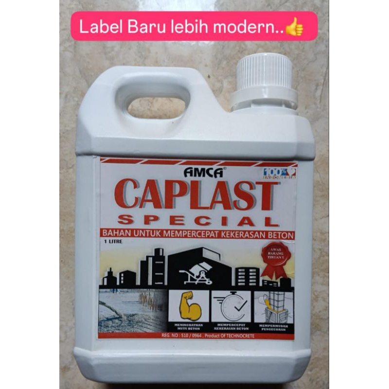 Jual CAPLAST Obat Cor Caplast kekerasan beton AMCA Spesial Kemasan 1 ...