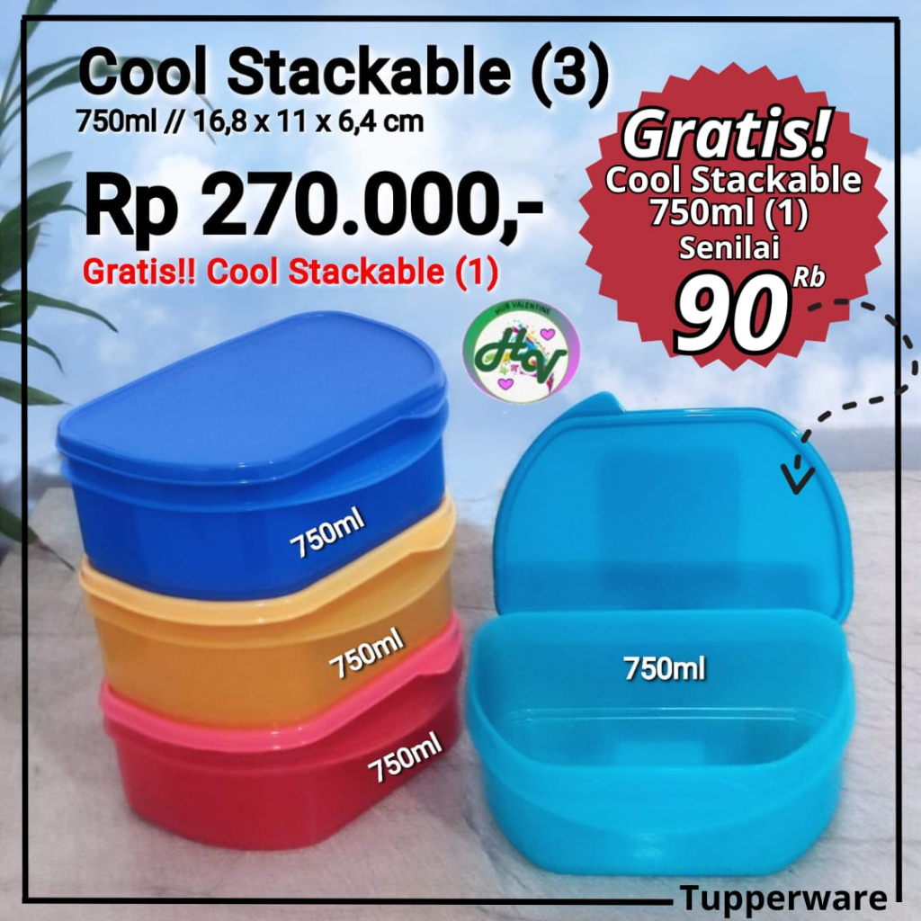 Jual cool stackable 750ml PROMO bisa ecer ORI | Shopee Indonesia