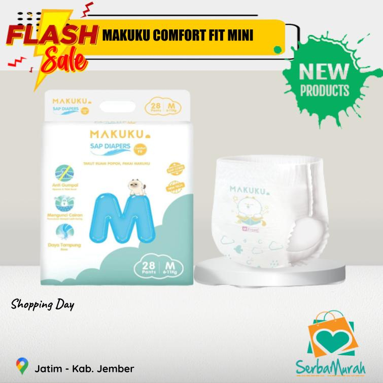 Jual MAKUKU SAP DIAPERS COMFORT FIT | Shopee Indonesia