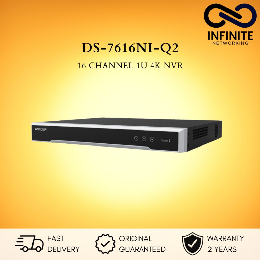 Jual DS-7616NI-Q2 - HIKVISION 16-CH 1U 4K NVR | Shopee Indonesia